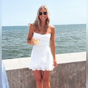 Amanda Uprichard White Mini Dress
